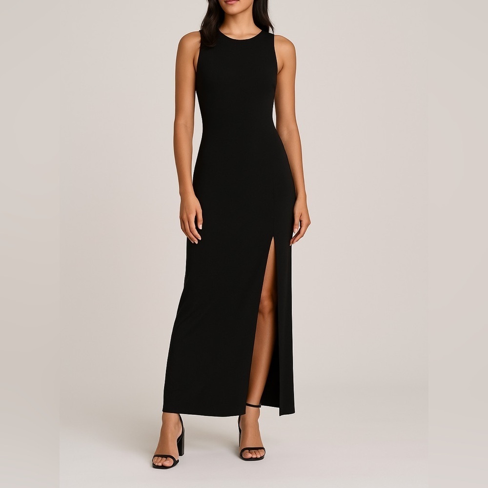 Scarlett Elegant Black Attire Maxi Dress